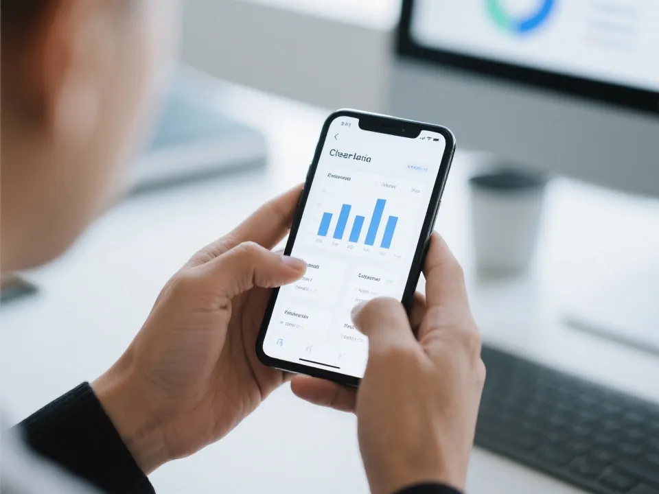 移动端查看数据功能示意图